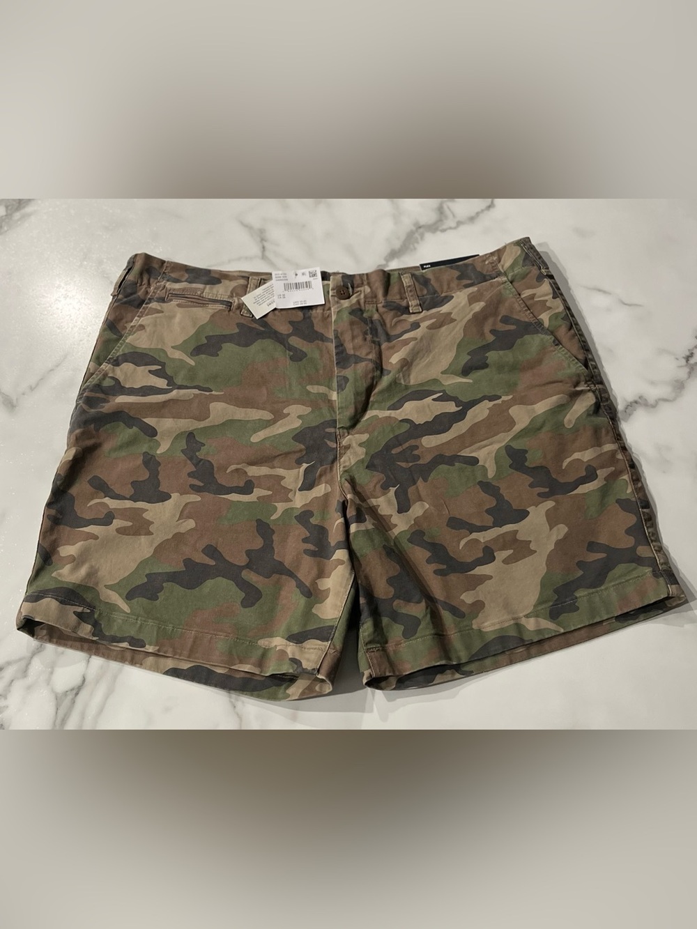 American Eagle Men's Camouflage Chino Shorts - Green Camo